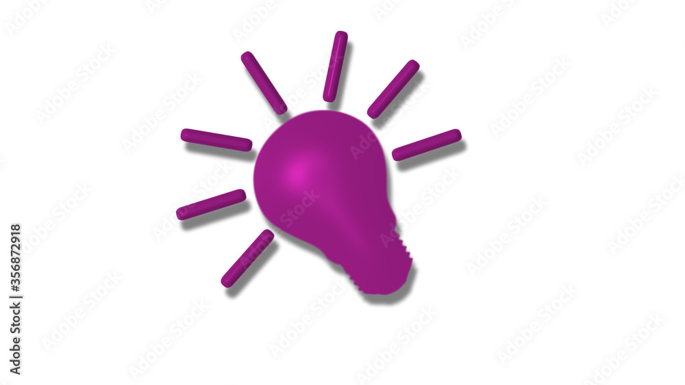 New pink dark 3d bulb icon,Idea bulb icon New pink dark 3d bulb icon,Idea bulb icon