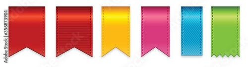 set of colorful ribbons