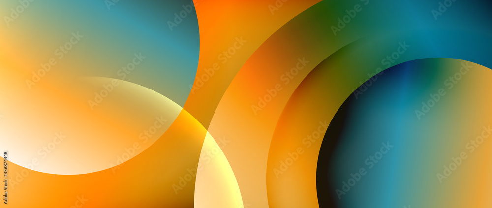 Circle modern geometric abstract background with liquid gradients Circle modern geometric abstract background with liquid gradients