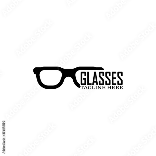 Glasses symbol vector icon design template
