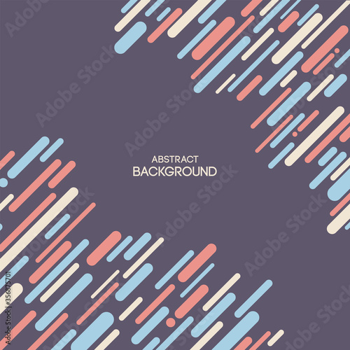 Abstract background of chaotic diagonal lines  rounded Abstract background of chaotic diagonal lines  rounded stripes. Abstract geometric composition. Applicable for covers  placards  posters  brochur