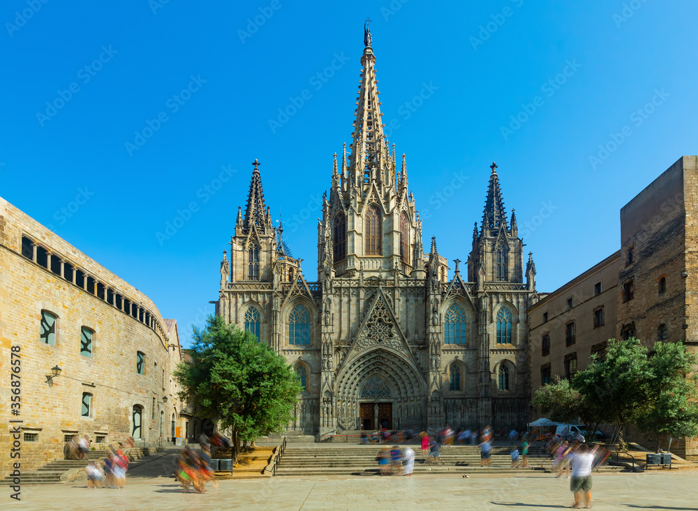 View of Cathedral in Barcelona