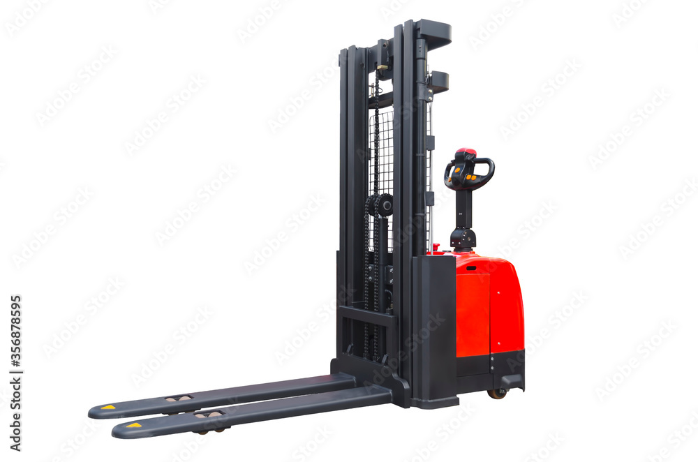 Pallet stacker isolated on a white background