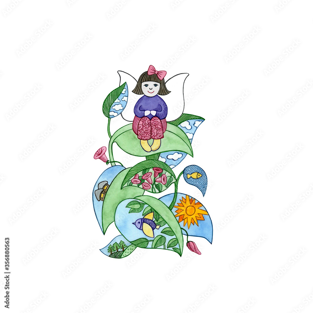 Obraz premium fairy on a Bush