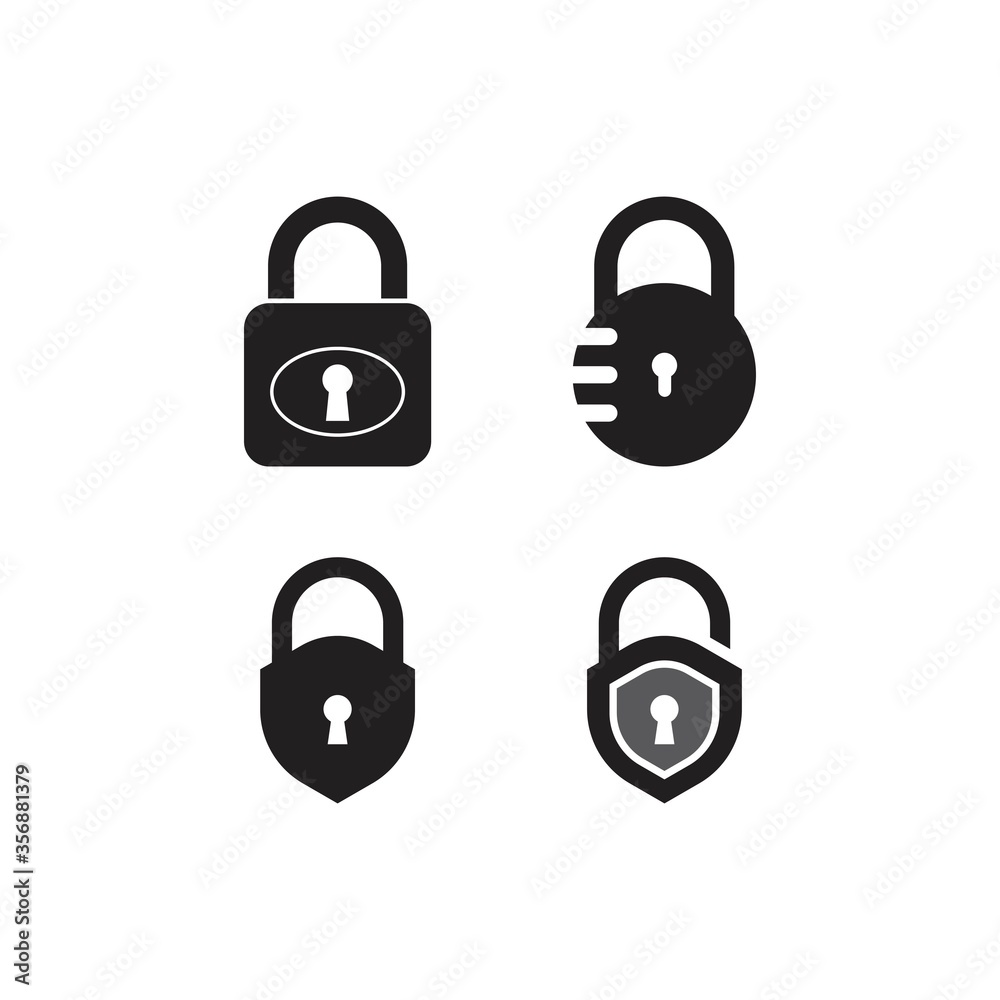 padlock logo icon padlock logo icon