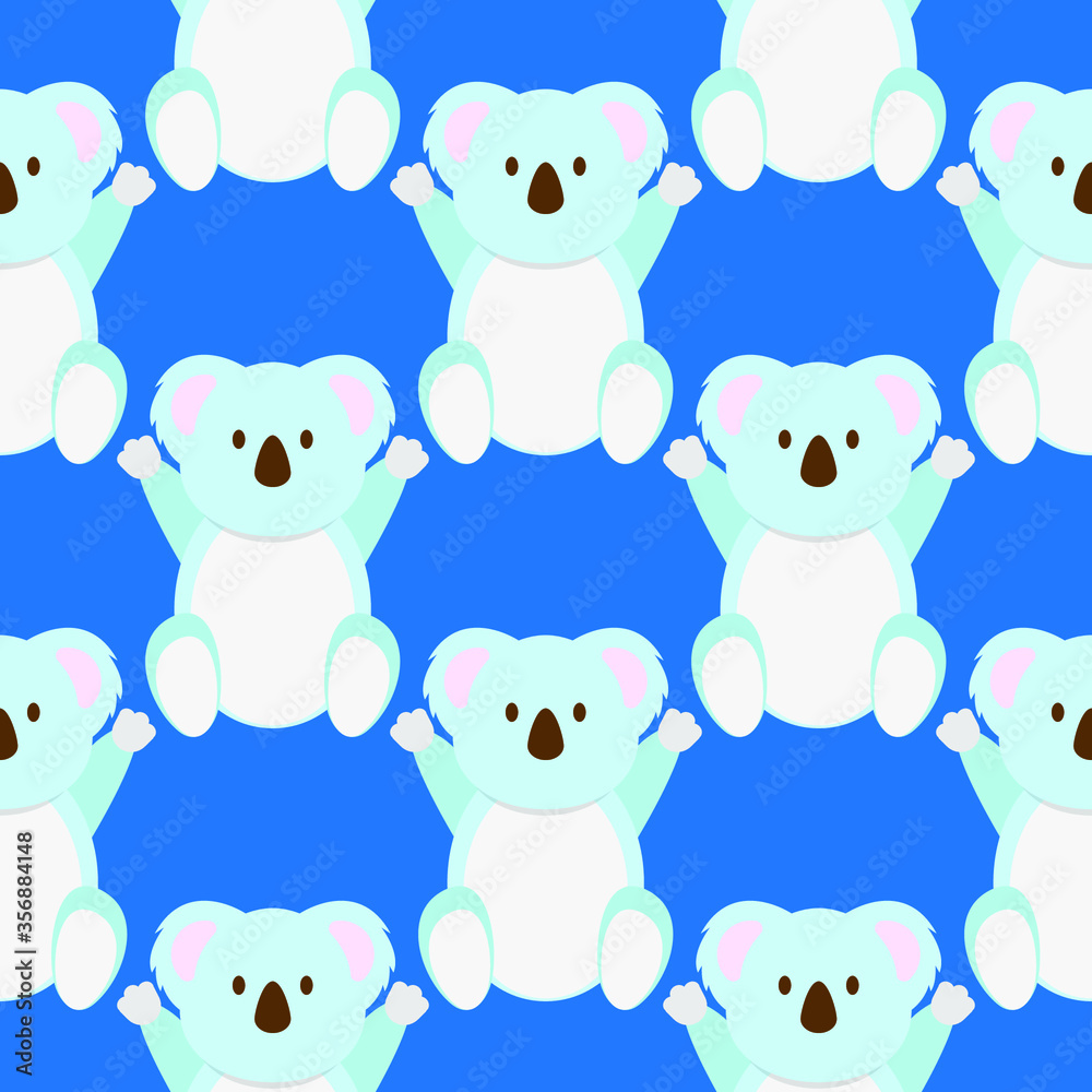 seamless pattern with koala