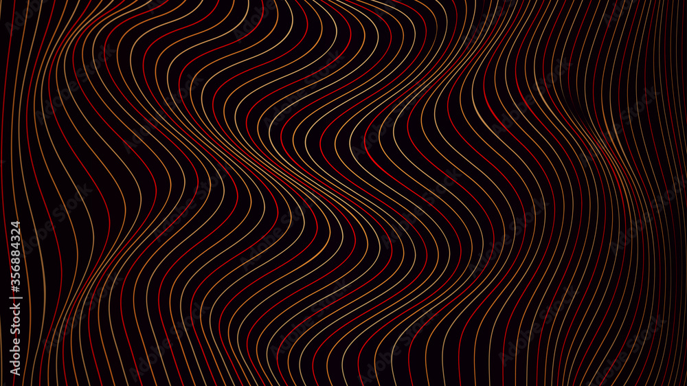 Abstract wavy line background with geometric composition Abstract wavy line background with geometric composition