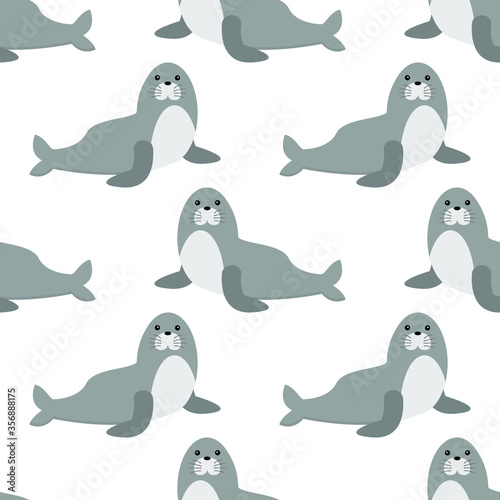 seamless pattern with seal