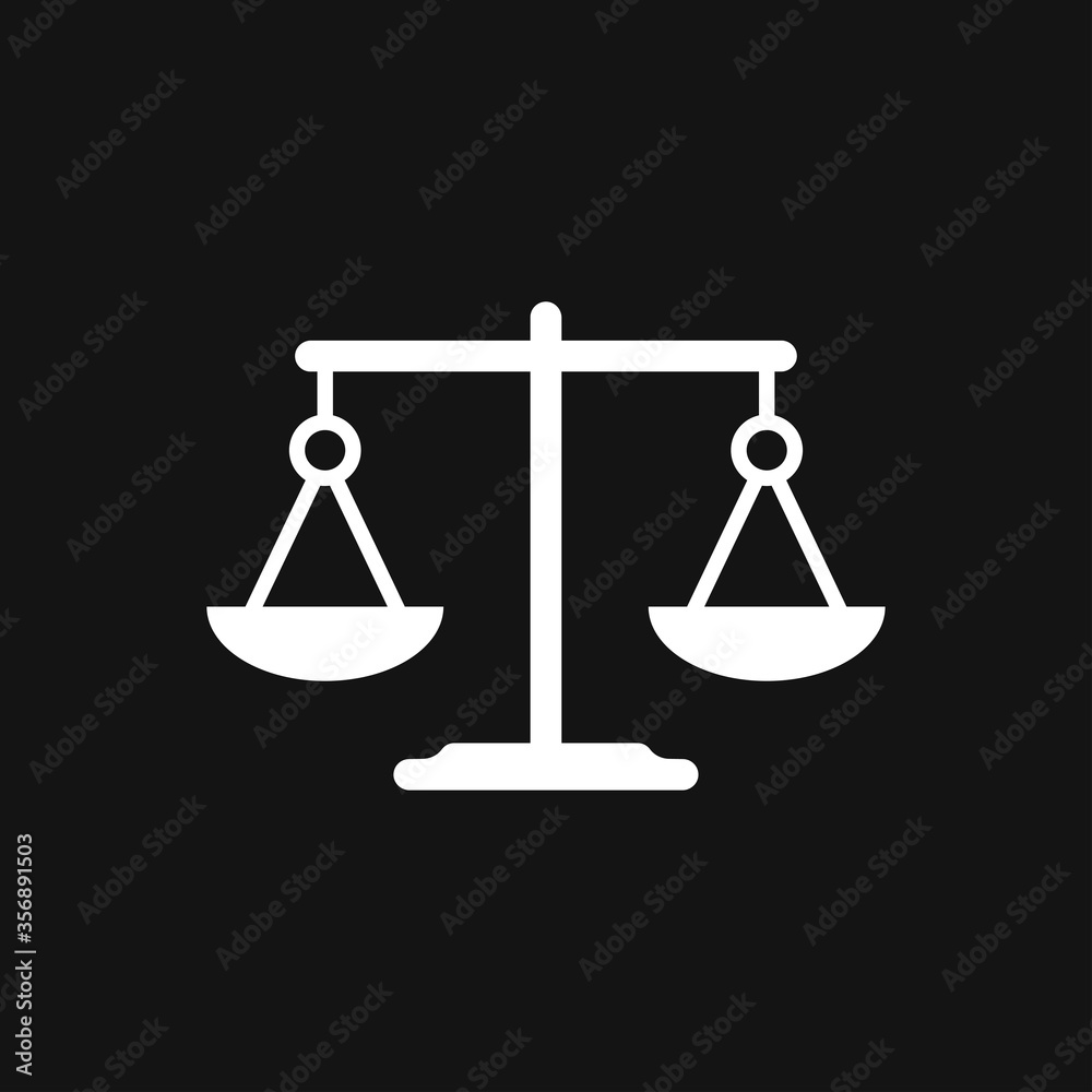 Scales icon. Scales of justice vector icon. Court of law symbol. Scales icon. Scales of justice vector icon. Court of law symbol.