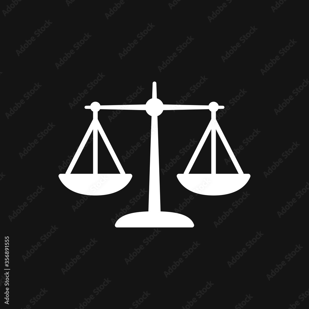 Scales icon. Scales of justice vector icon. Court of law symbol. Scales icon. Scales of justice vector icon. Court of law symbol.