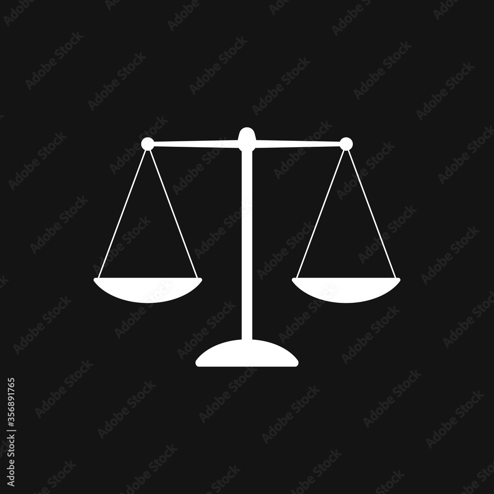 Scales icon. Scales of justice vector icon. Court of law symbol. Scales icon. Scales of justice vector icon. Court of law symbol.