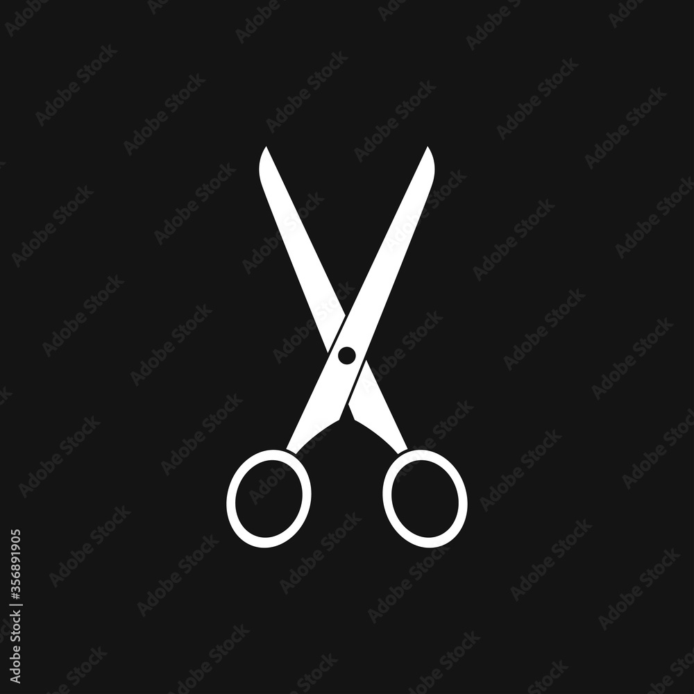 Scissors icon. Vector scissors isolated on background Scissors icon. Vector scissors isolated on background