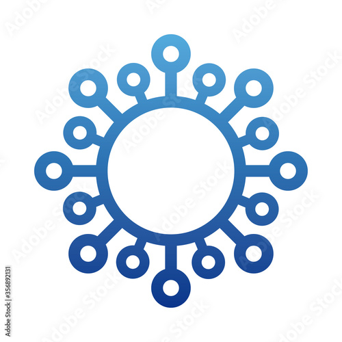 coronavirus or covid 19 symbol, prevention of covid, degraded line style icon