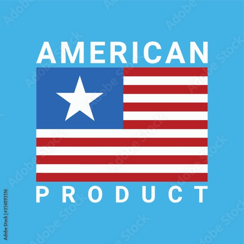 american product label