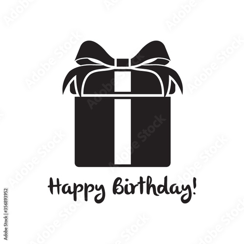 birthday card with gift box