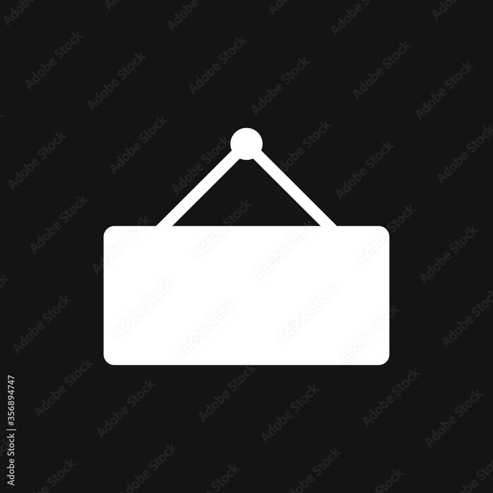 Signage icon. Signboard flat symbol. Illustration isolated on background. Signage icon. Signboard flat symbol. Illustration isolated on background.