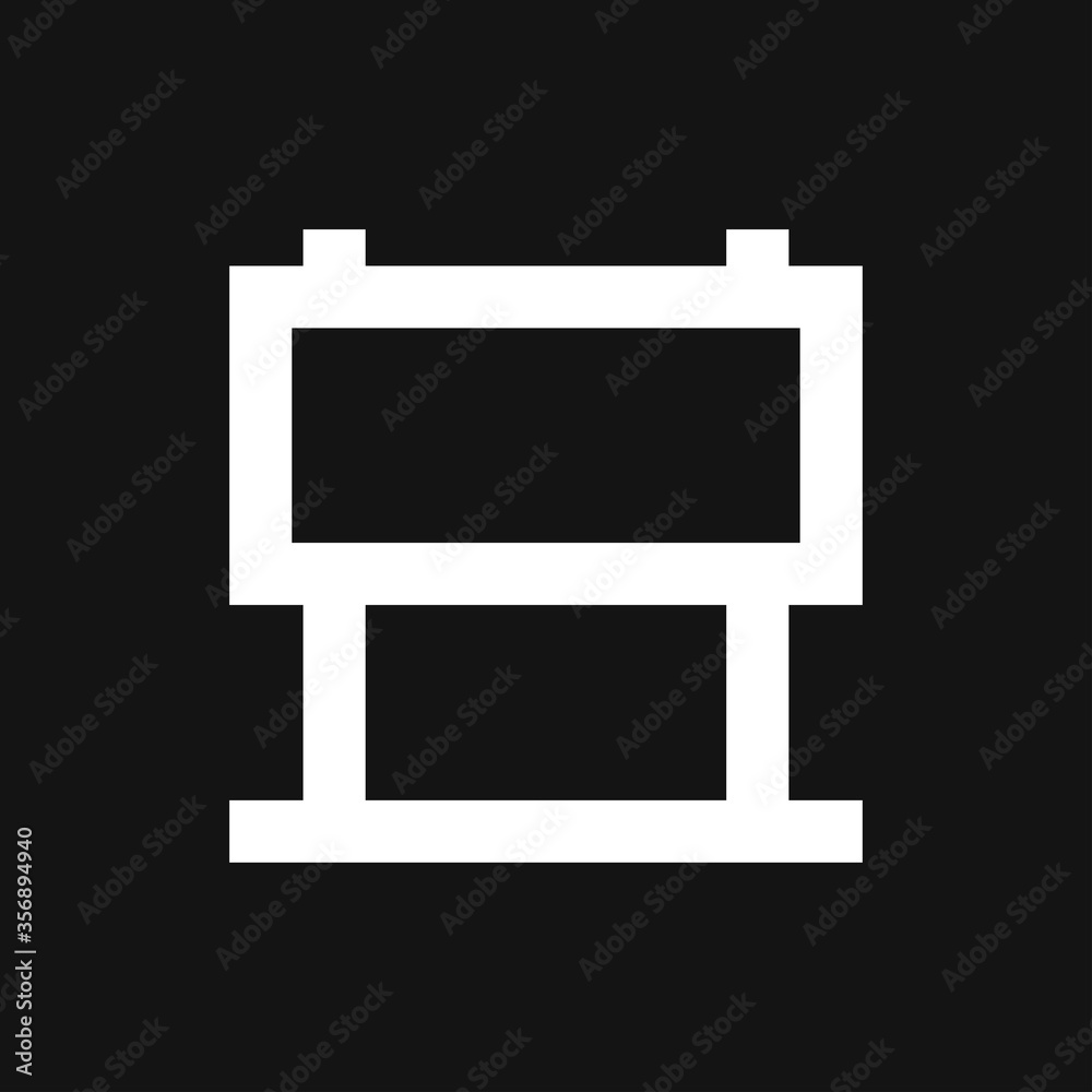 Signage icon. Signboard flat symbol. Illustration isolated on background. Signage icon. Signboard flat symbol. Illustration isolated on background.