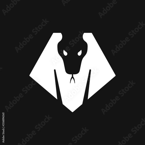 Snake vector icon, animal symbol isolated on background.