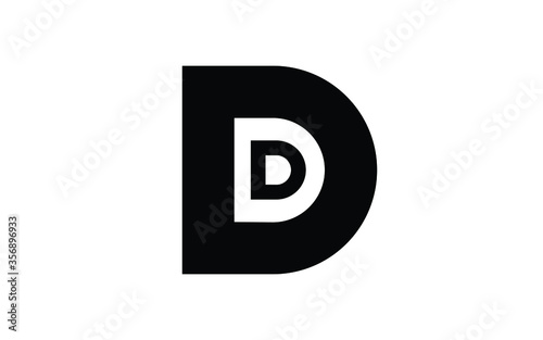 DD or D Letter Initial Logo Design, Vector Template