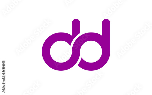 dd or d Letter Initial Logo Design, Vector Template