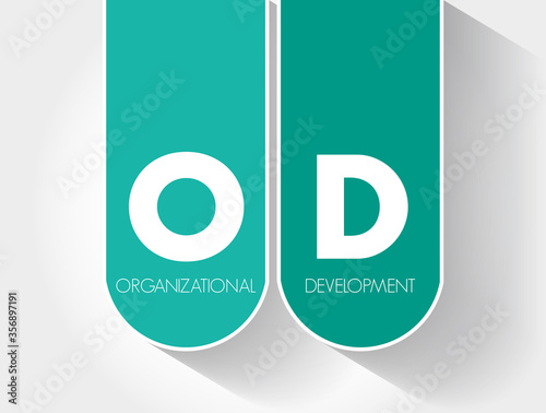 OD - Organizational Development acronym, business concept background