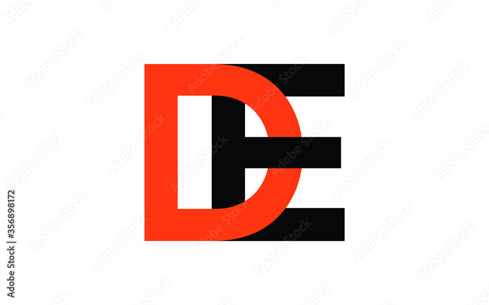 DE or ED Letter Initial Logo Design, Vector Template DE or ED Letter Initial Logo Design, Vector Template