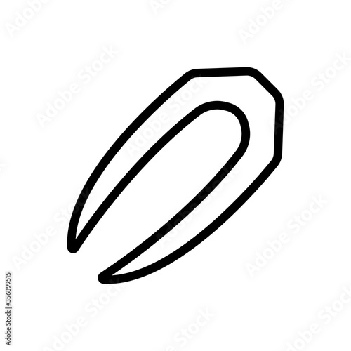 contact lens remover equipment icon vector. contact lens remover equipment sign. isolated contour symbol illustration
