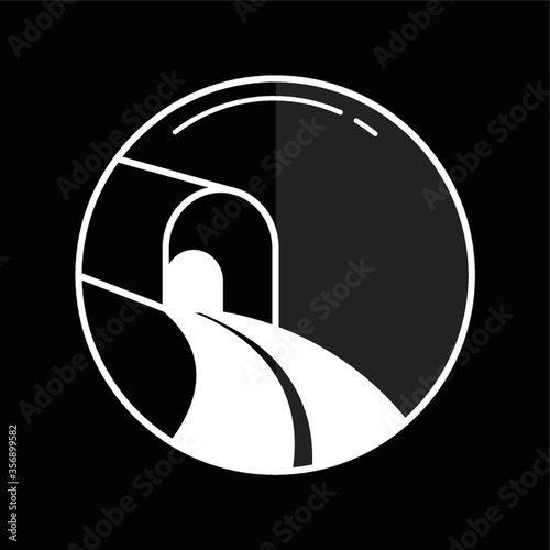train tunnel icon