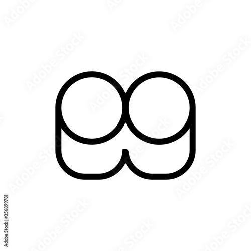 contact lens icon vector. contact lens sign. isolated contour symbol illustration