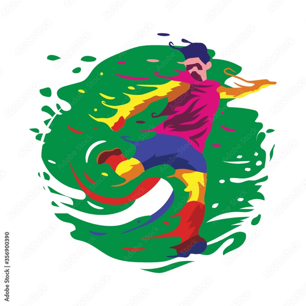 Fototapeta premium soccer football player