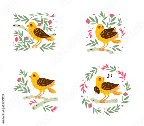 4 cute and creative bird and flower decorations
