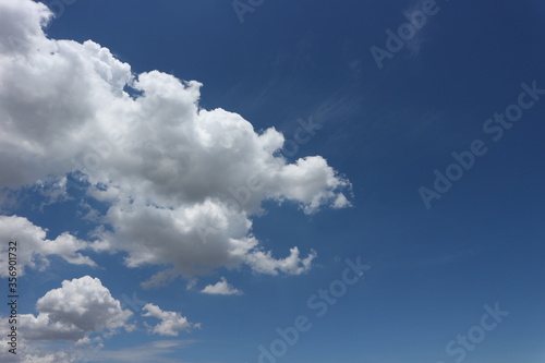 blue sky and clouds