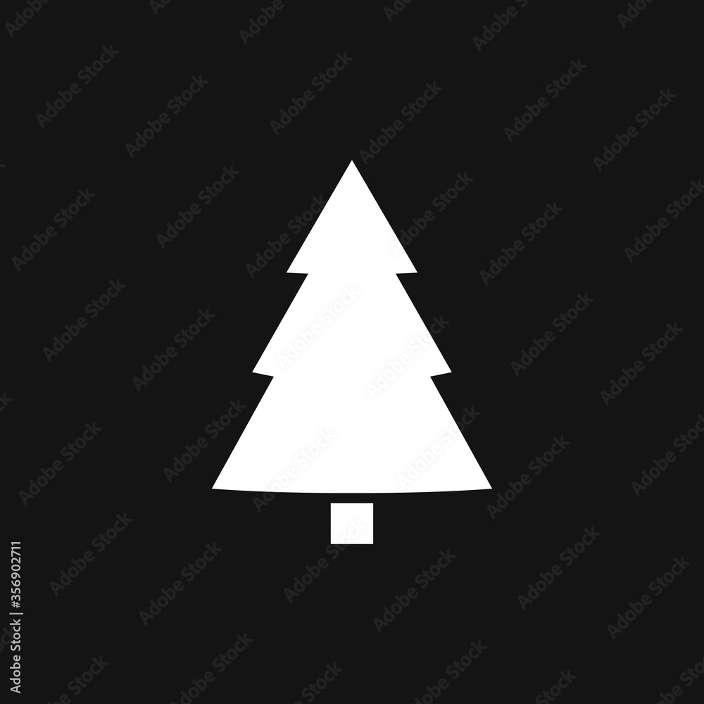 Obraz premium Tree vector icon, trees symbol isolated on background.