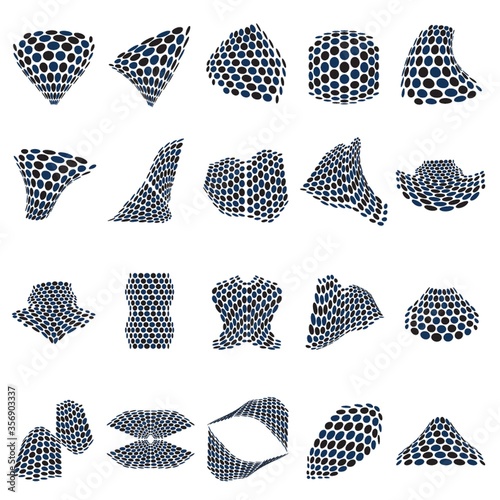 set of abstract icons