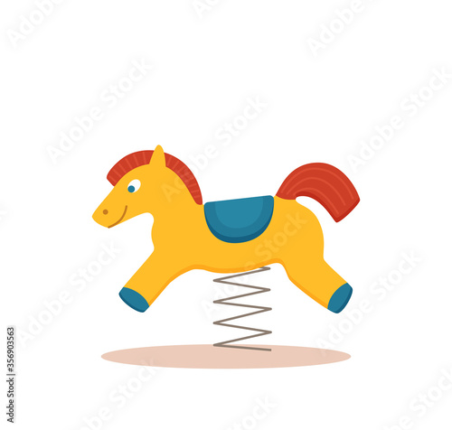 Kid s playground colorful cartoon vector illustration
