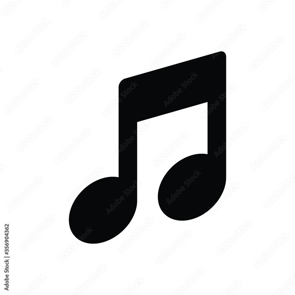 Music note icon, Music note icon isolated on white background. Music note icon vector design.