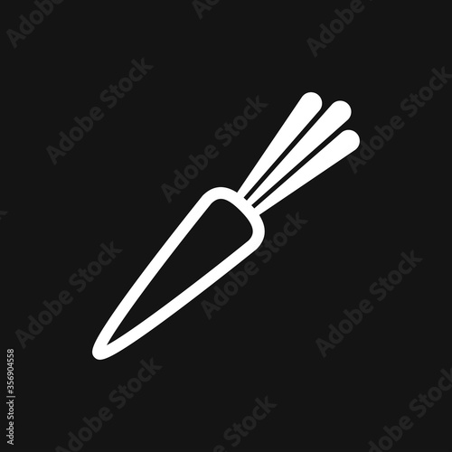 Vegetables vector icon, symbol isolated on background.