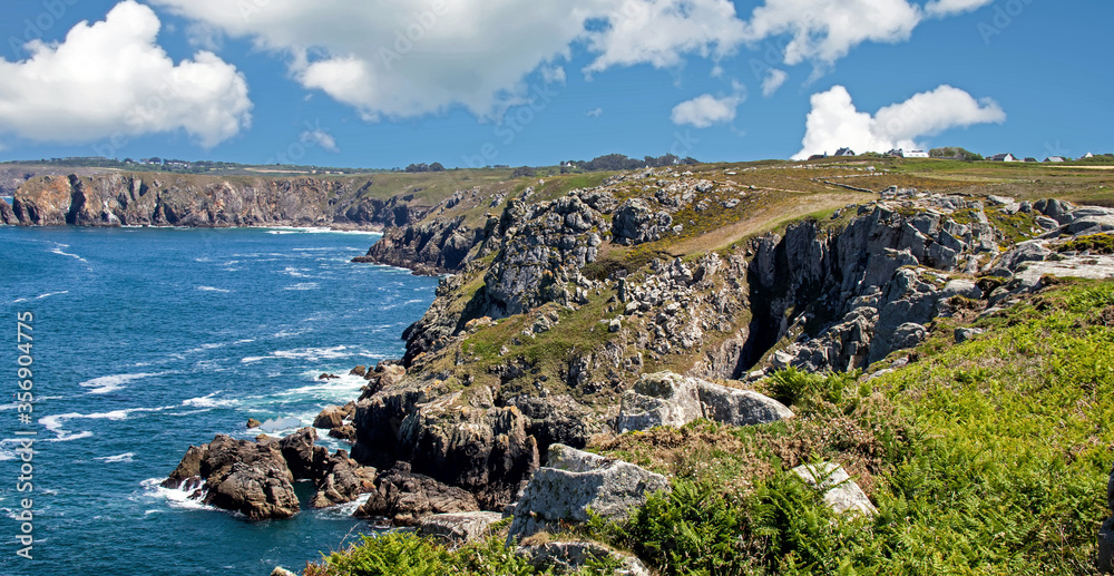 Pointe du Van. La cote sauvage. Finistère. Bretagne Stock Photo | Adobe ...