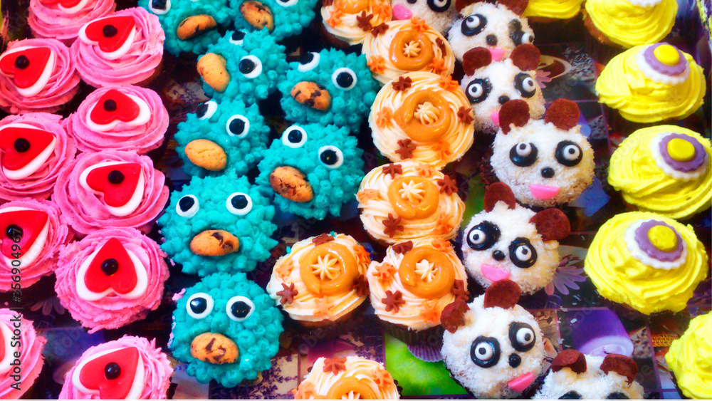 Funny sweets decorated for children's birthday party