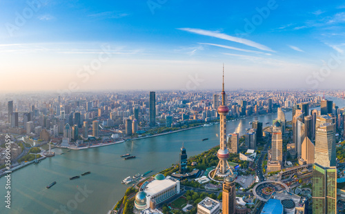 Photography The city scenery of Shanghai, China
