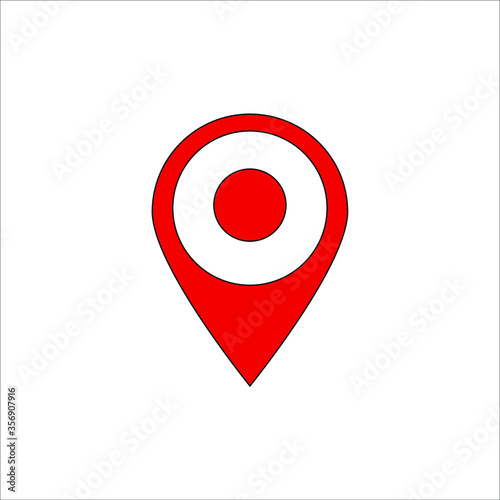 Free Download location point simple shapes vector icon - GFXLoad