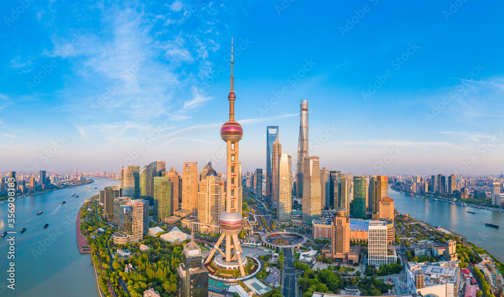 Fototapeta premium The city scenery of Shanghai, China