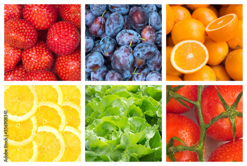 Fruits and Vegetables  Healthy food backgrounds