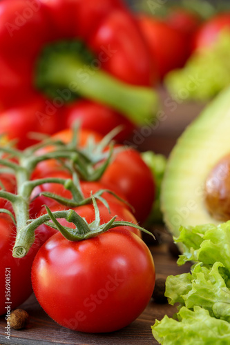 fresh tomatoes on the background
