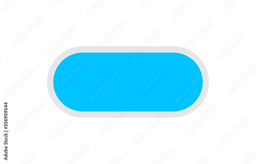 blue button square and rounded corner, blue square button simple, icon square shape with corner curve and grey outline stroke blue button square and rounded corner, blue square button simple, icon square shape with corner curve and grey outline stroke