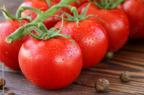 tomatoes on the background