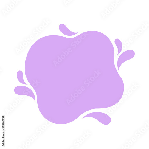 blob shape purple soft for banner copy space, aqua background, blob splash purple pastel color, water blobs droplet wave shape for element banner, blob round shape simple for graphic ad design