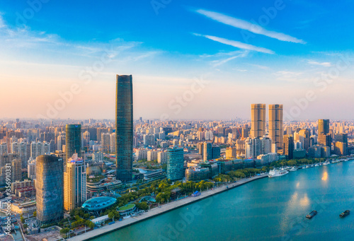 The city scenery of Shanghai  China