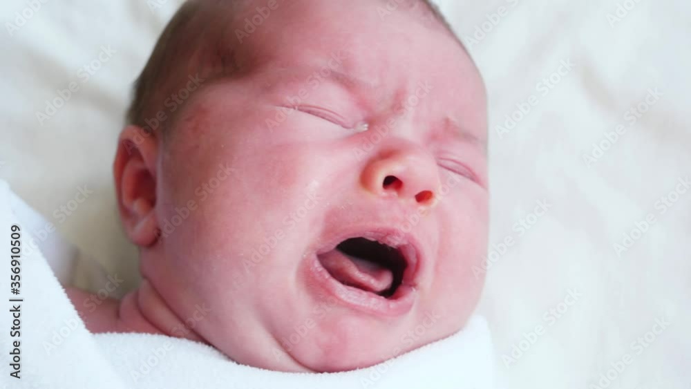 little baby newborn crying cry scream cries loudly little baby newborn crying cry scream cries loudly