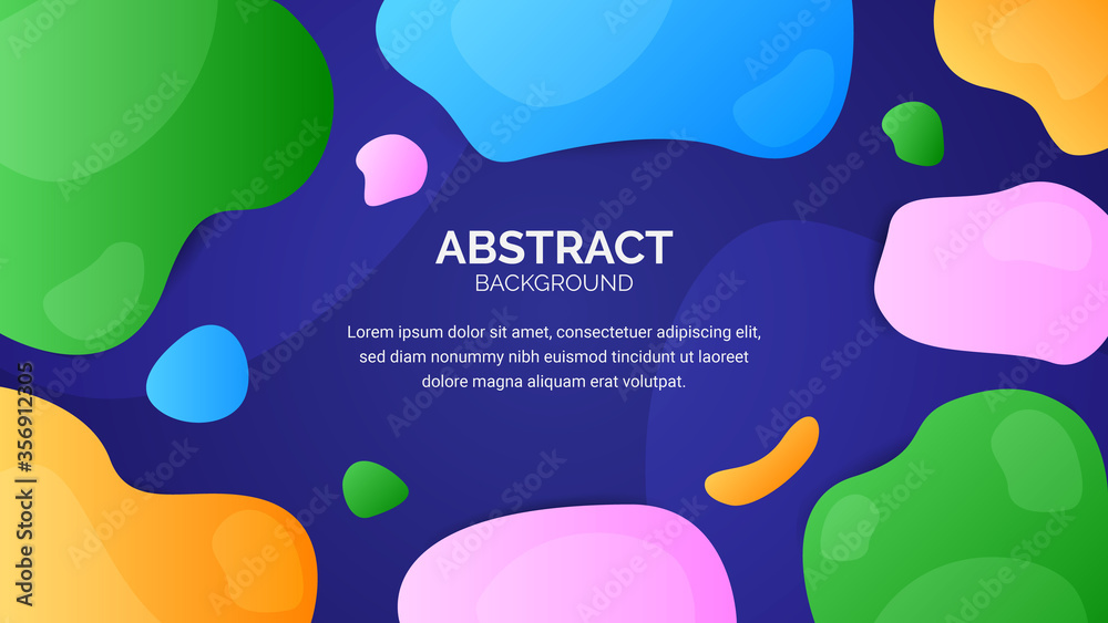 blob liquid colorful background banner